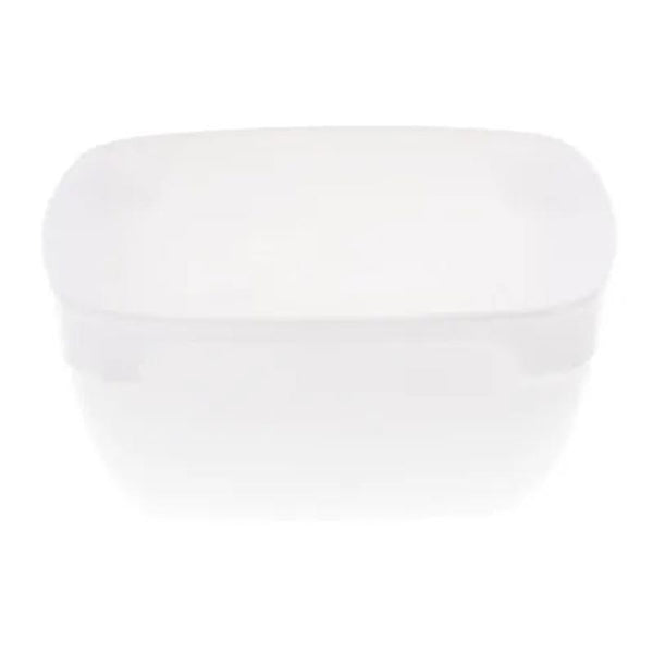 Rubikap Tek Kullanımlık Kristal Kare Kase, 300 ml, Beyaz