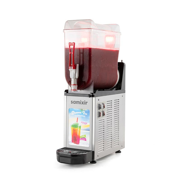 Samixir SLUSH12 Allure Ice Slush Granita Milkshake ve Soğuk Meyve Suyu Dispenseri, 12 L, Inox