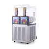 Samixir SLUSH24 Allure Twin Ice Slush Granita Milkshake ve Soğuk Meyve Suyu Dispenseri, 12+12 L, Inox