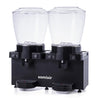 Samixir MM44.AB Panaromik Analog Twin Soğuk İçecek Dispenseri, 22+22 L, Karıştırıcılı, Siyah