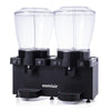 Samixir SS44 Panaromik Analog Twin Soğuk İçecek Dispenseri, 22+22 L, Fıskiyeli, Siyah
