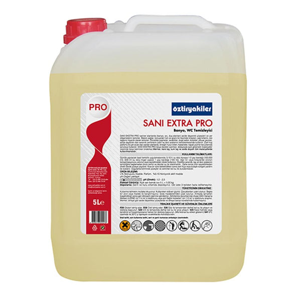 Öztiryakiler Sani Extra Pro Banyo ve Tuvalet Temizleyici, 5 L