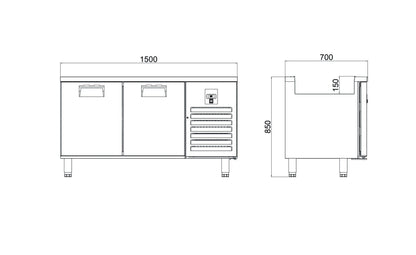 Servis Buzdolabı - 2 Kapılı - STS 330 CR