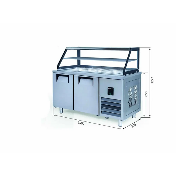 Iceinox Servis Buzdolabı - 2 Kapılı - Camlı STS-G 330