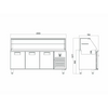 Iceinox Servis Buzdolabı - 3 Kapılı - Camlı STS-G 515