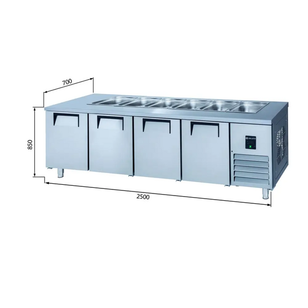 Iceinox Servis Buzdolabı - 4 Kapılı - STS 650