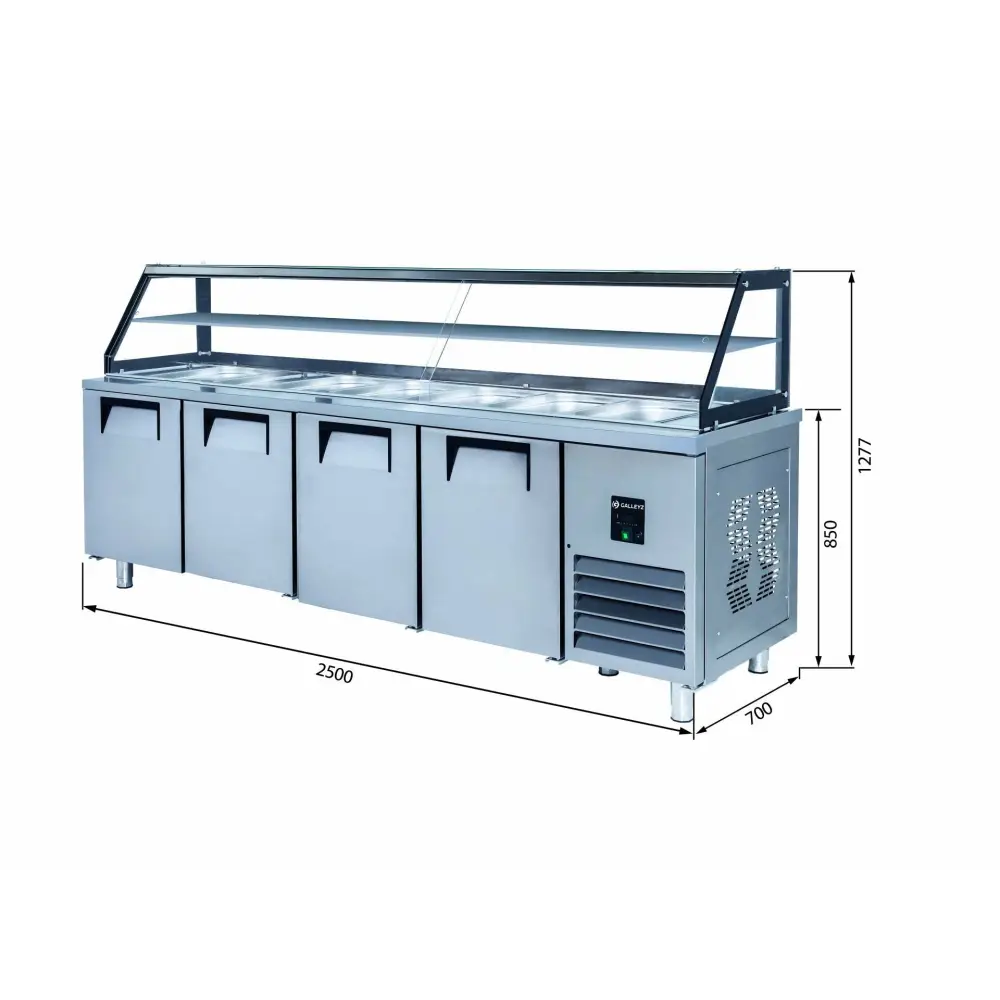 Servis Buzdolabı - 4 Kapılı - STS-650 CR