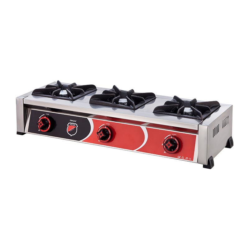 SilverInox 2906 3 Gözlü Set Üstü Mini Ocak, Doğalgazlı