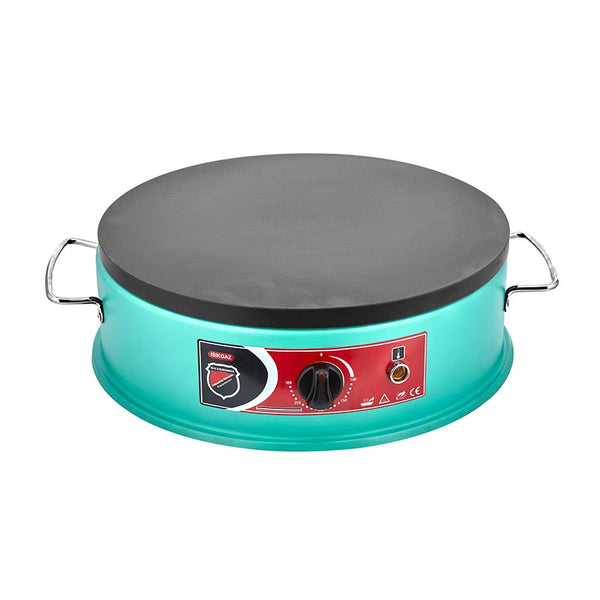 SilverInox CRP-02 Krep Makinesi, 40 cm, Elektrikli, Yeşil