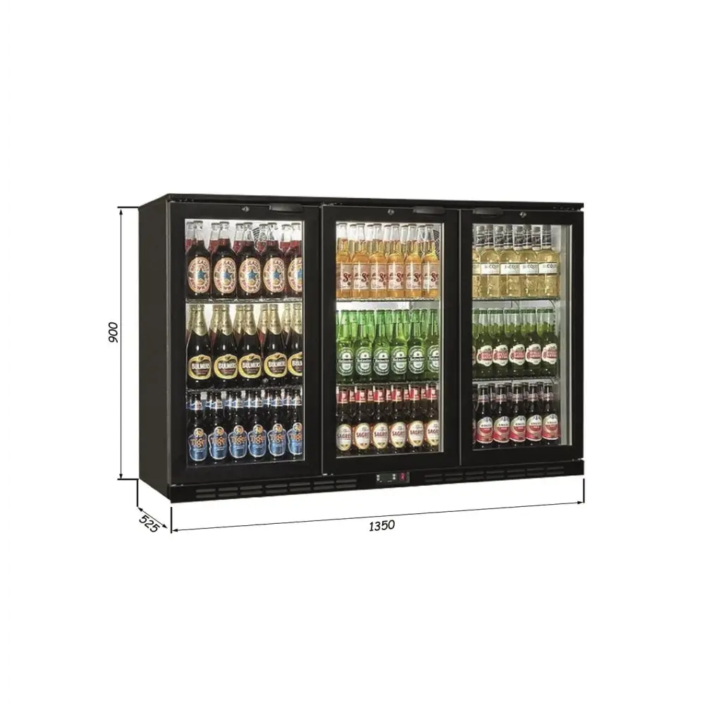 Şişe Soğutucu Dolap - Çarpma 3 Kapılı