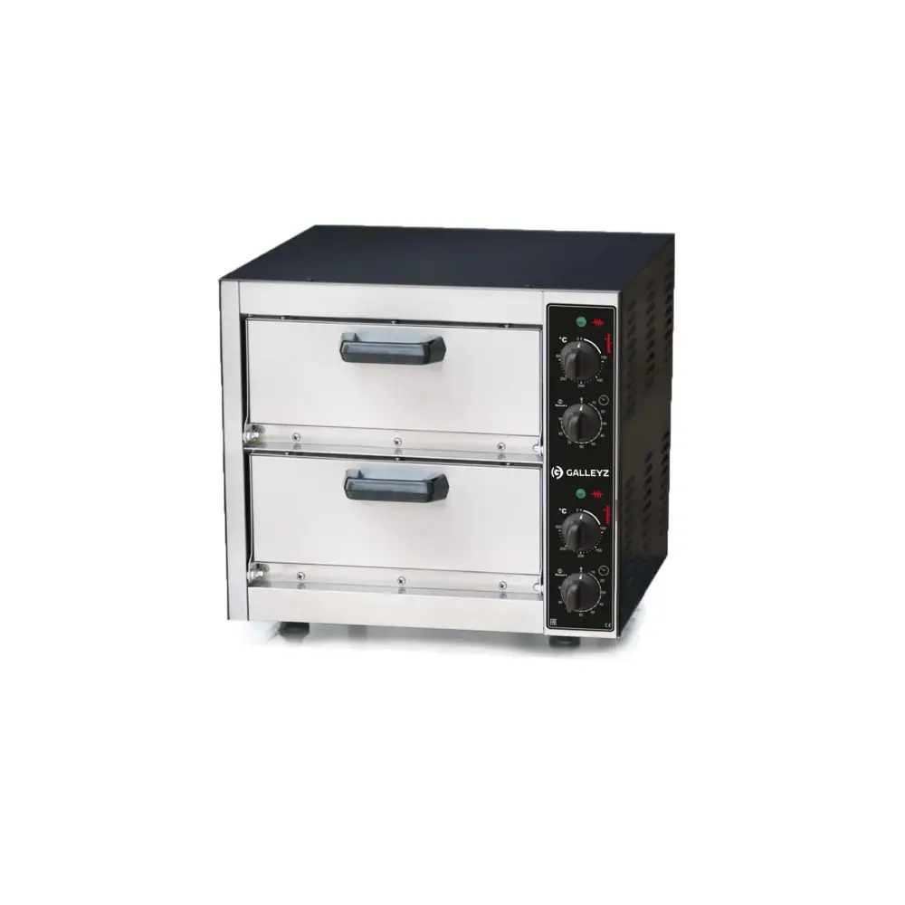 Çift Katlı Elektrikli Pizza Fırını 1 + 1 x Ø40 Cm Kapasiteli