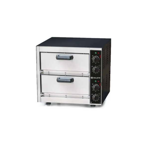 Soinox PM.11 40 cm x 1+1 Pizza Kapasiteli Çift Katlı Pizza Fırını, Elektrikli