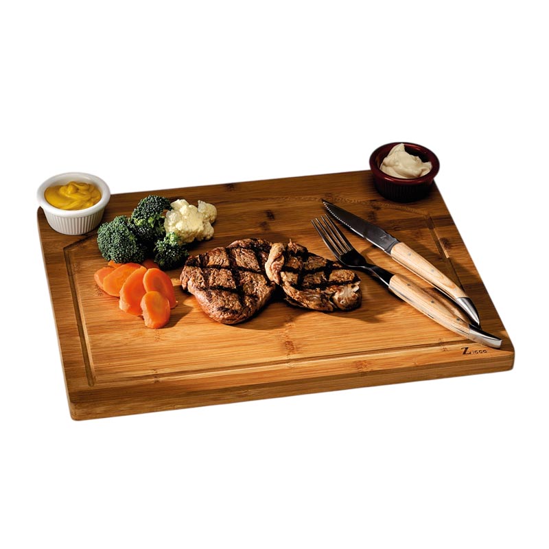 Zicco HWC-04 Bambu Steak Tahtası, 30x40 cm, Kalınlık 2 cm