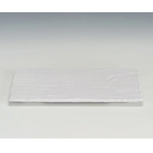 Zicco K-9450 Taş Model Melamin Teşhir Tabağı, 16.5x30 cm, Beyaz