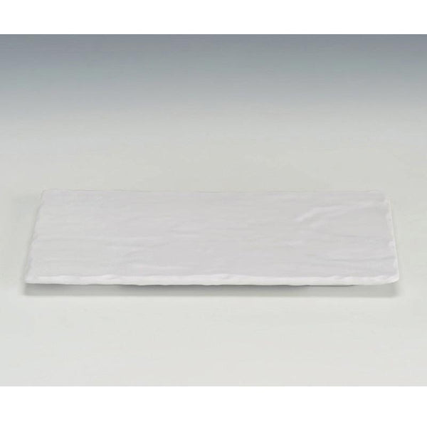 Zicco K-9450 Taş Model Melamin Teşhir Tabağı, 16.5x30 cm, Beyaz