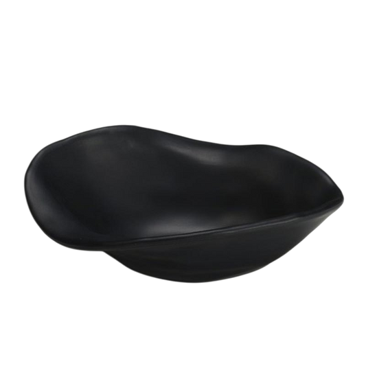 Zicco K-9800 Taş Model Melamin Teşhir Tabağı, 19x23 cm, Siyah