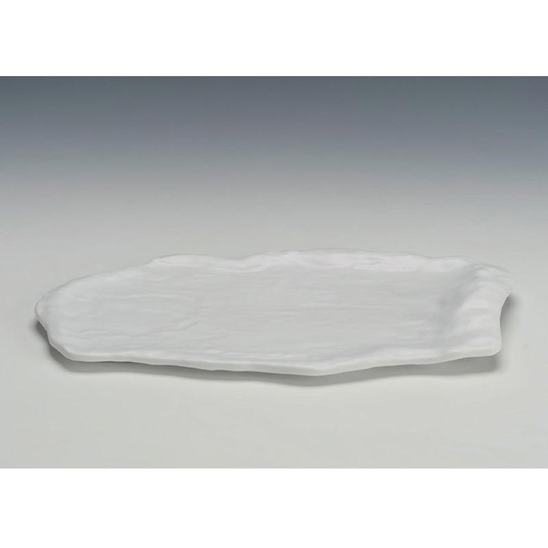 Zicco K-9900 Taş Model Melamin Teşhir Tabağı, 21x40 cm, Siyah