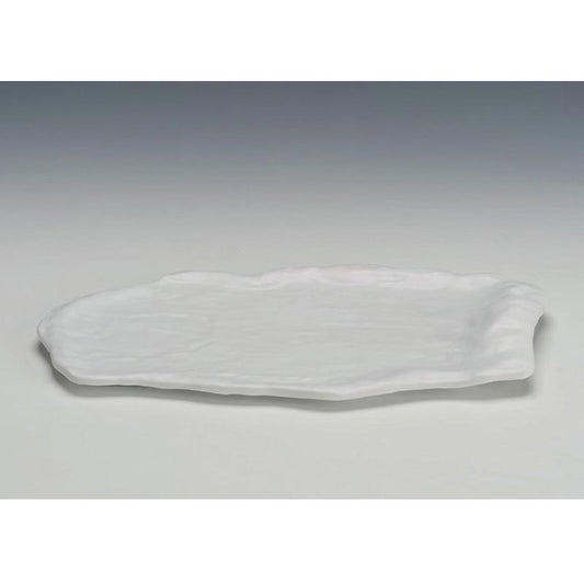 Zicco K-9900 Taş Model Melamin Teşhir Tabağı, 21x40 cm, Siyah