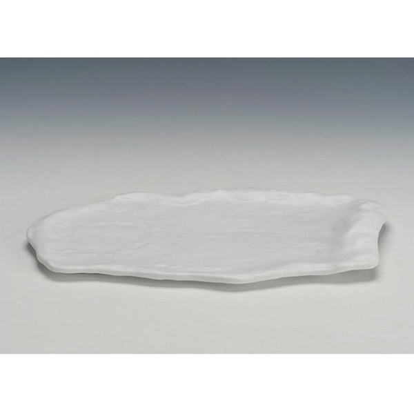 Zicco K-9900 Taş Model Melamin Teşhir Tabağı, 21x40 cm, Siyah