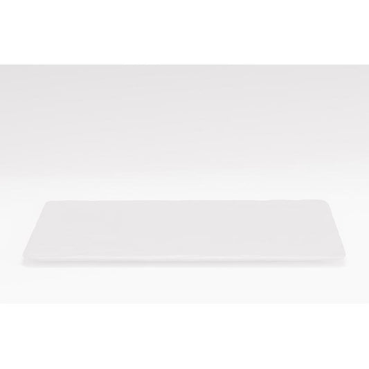 Zicco K-9550 Taş Model Melamin Teşhir Tabağı, 32x52 cm, Beyaz