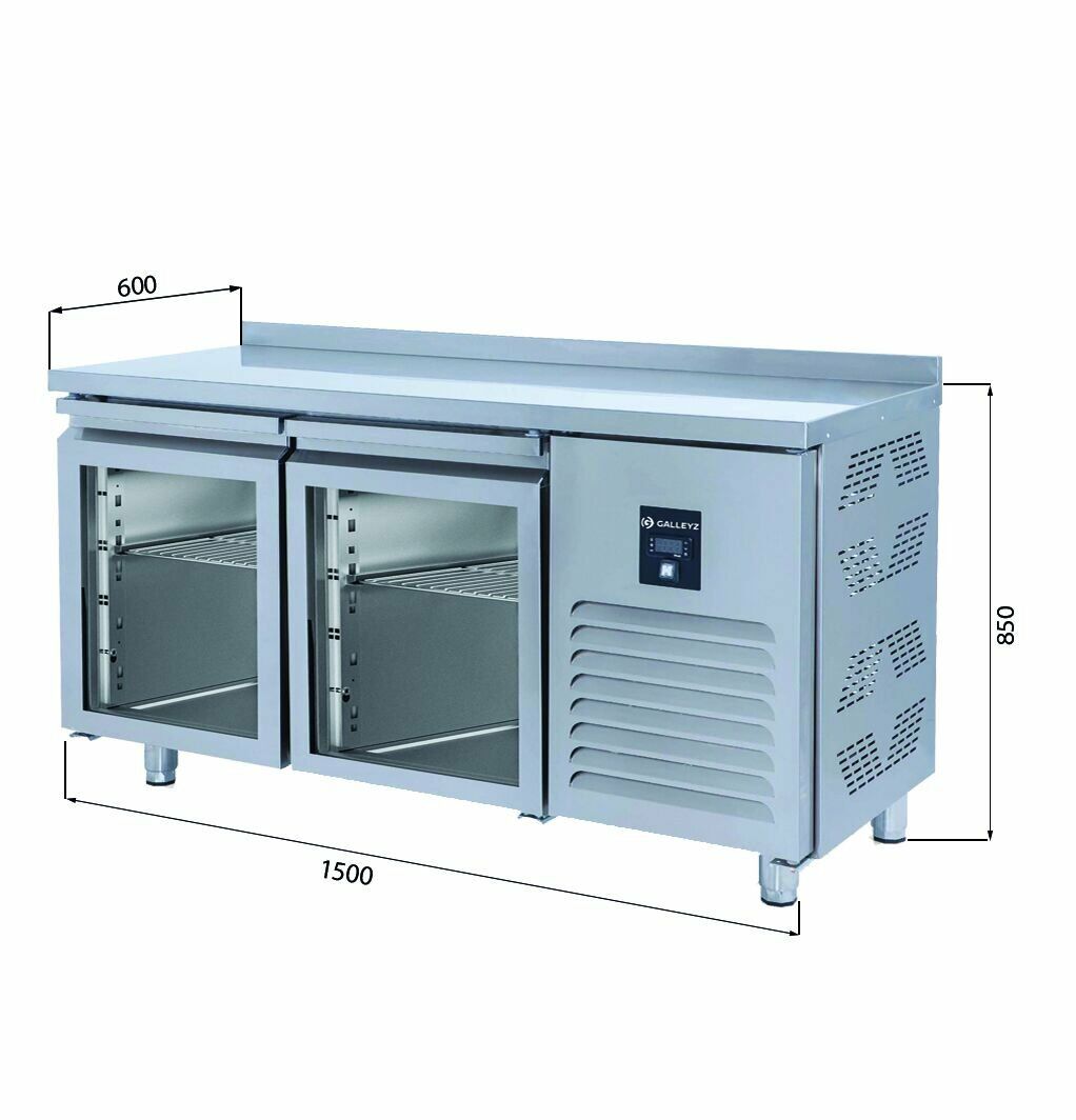 Counter Type GN Refrigerators - 2 Glass Doors CTS 330 -UG