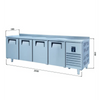 Iceinox Tezgah Tip Buzdolapları Kısa Model - 4 Kapılı CTN 650