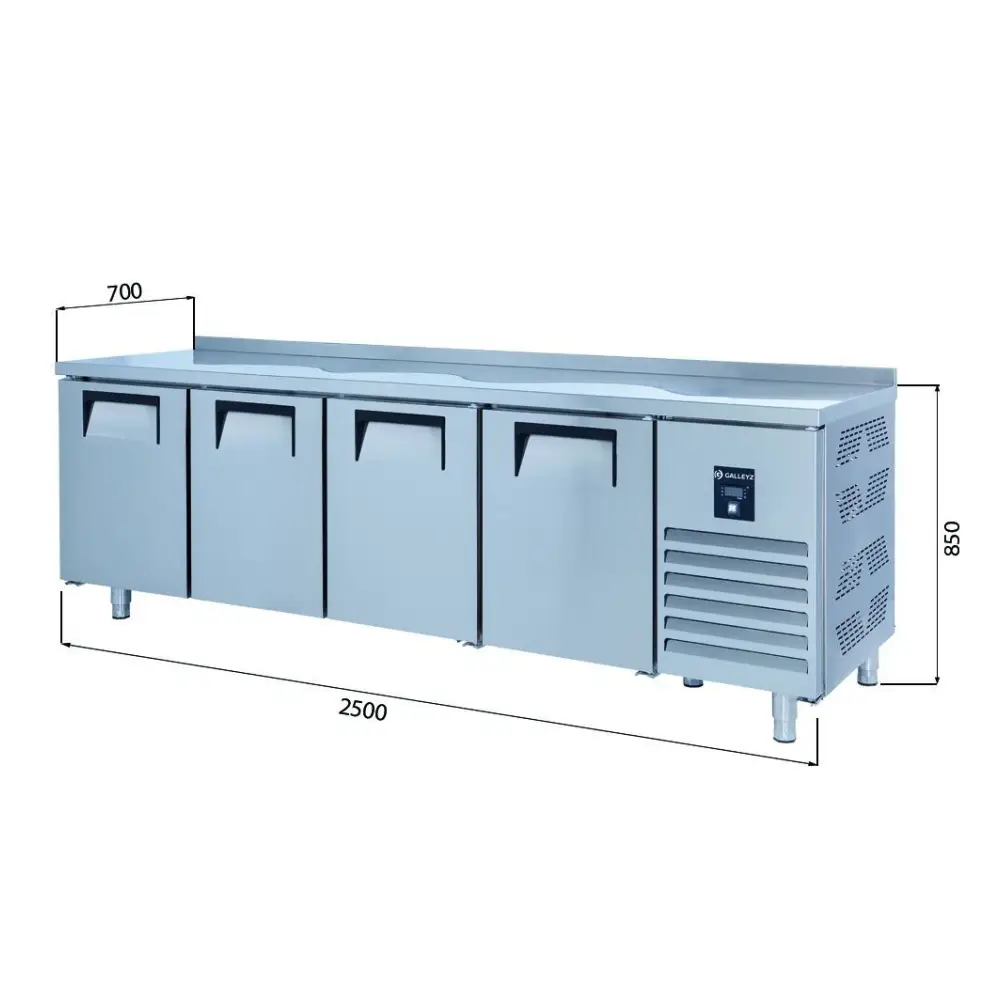 Tezgah Tip Buzdolapları Kısa Model - 4 Kapılı CTN 650