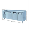 Iceinox Tezgah Tip Evyeli GN Buzdolapları - 3 Kapılı - CTS 515 CR-S