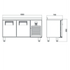 Iceinox Tezgah Tip GN Buzdolapları - 2 Kapılı CTS 330