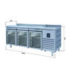 Iceinox Tezgah Tip GN Buzdolapları - 3 Cam Kapılı - CTS 515-UG