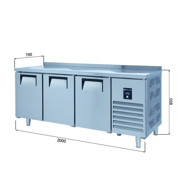 Iceinox CTS-T 600 CR Tezgah Tip Patiseri Buzdolabı-3 Kapılı
