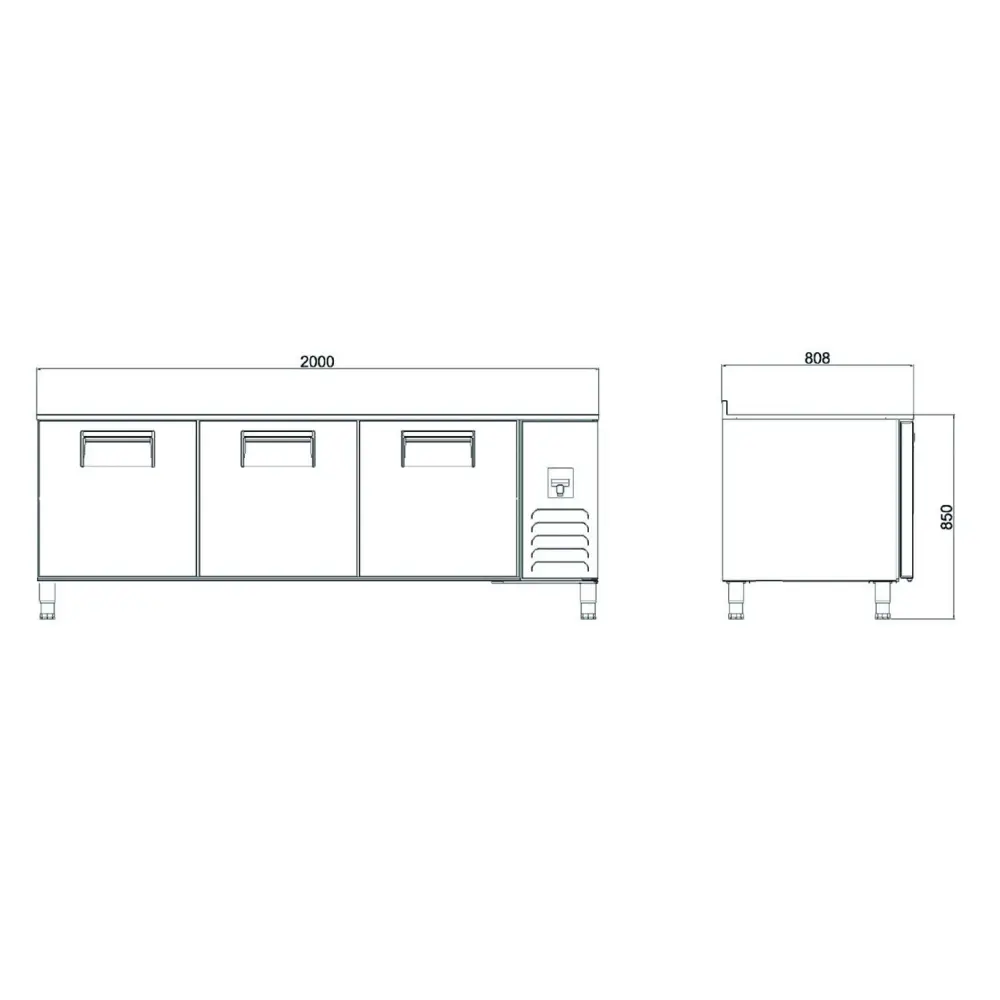 Tezgah Tip Patisseri Dondurucu - 40x60 Cm Tepsi Kapasiteli