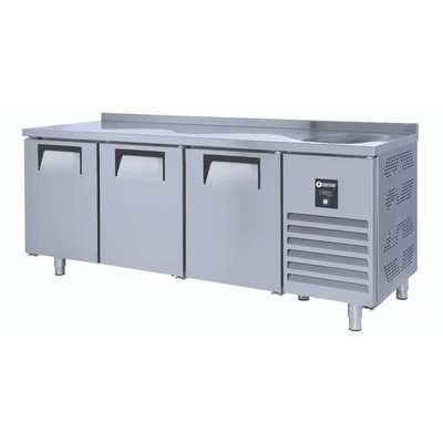 Iceinox CTS 440 CR-S Tezgah Tipi Evyeli Buzdolabı 3 Kapılı