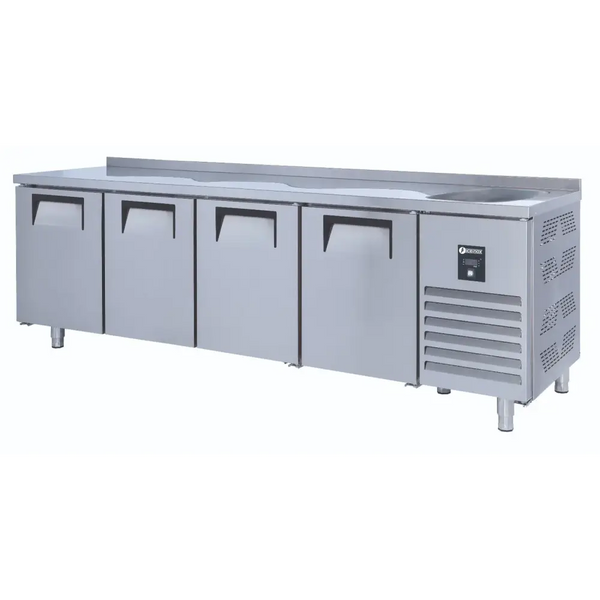 Iceinox CTS 560 CR-S Tezgah Tipi Evyeli Buzdolabı 4 Kapılı