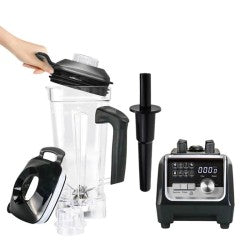Vosco VHS-206C Pro Dijital Buz Kırıcı Bar Blender, 2 L, 2200 W, Mavi
