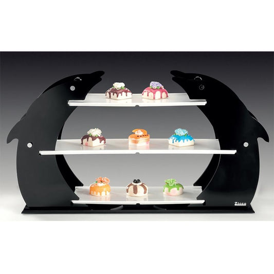 Zicco ZCP-740 Melamin Tepsili 3 Katlı Teşhir Standı, 45 cm