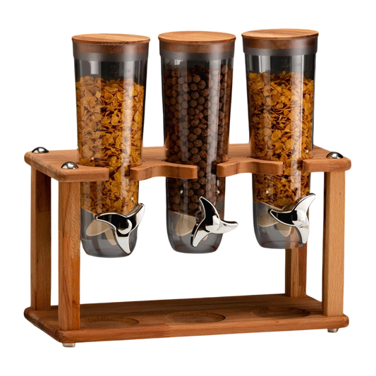 Zicco ZCP-783 Ahşap Standlı Cornflakes Aleti, 3'lü, 20x40x43 cm