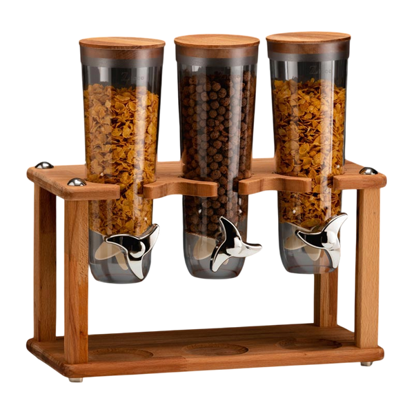 Zicco ZCP-783 Ahşap Standlı Cornflakes Aleti, 3'lü, 20x40x43 cm