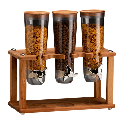 Zicco ZCP-783 Ahşap Standlı Cornflakes Aleti, 3'lü, 20x40x43 cm