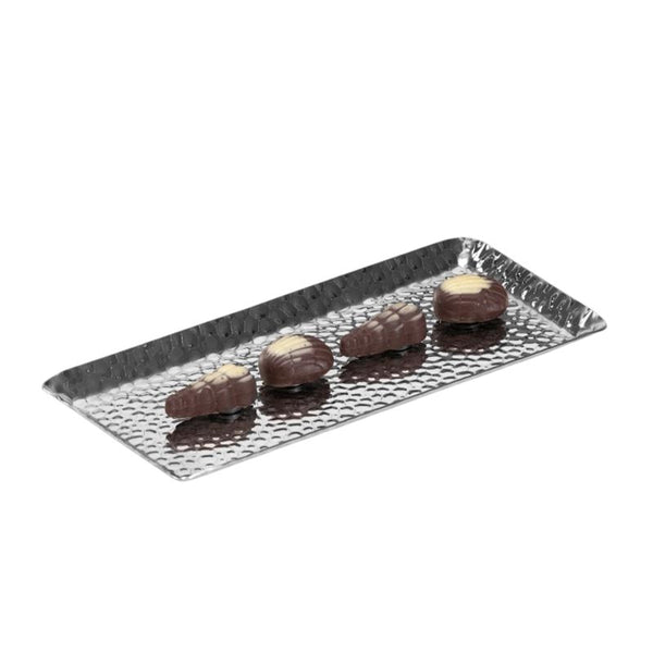 Zicco CPY.4 Çelik Çikolata Teşhir Tepsisi, 12x23 cm