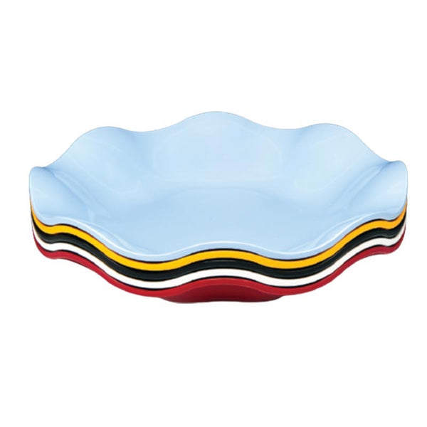 Zicco K-1403 Melamin Papatya Teşhir Tabağı, 45x7 cm, Mavi