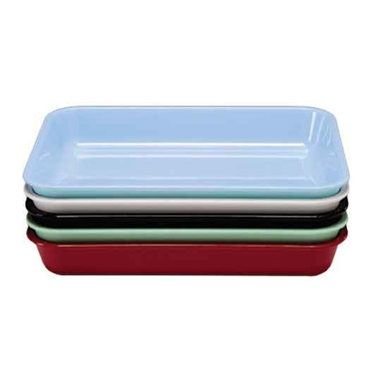 Zicco K-1994 Köşeli Melamin Teşhir Tabağı, 38x28.5x6 cm, Siyah