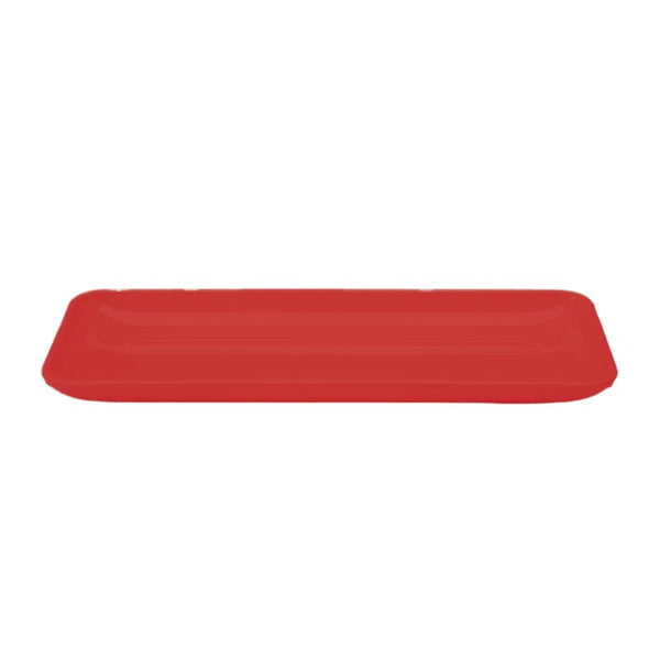 Zicco K-2028 Melamin Dikdörtgen Teşhir Tabağı, 21x51x4 cm, Kırmızı