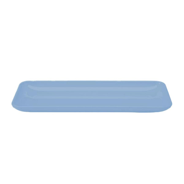 Zicco K-2028 Melamin Dikdörtgen Teşhir Tabağı, 21x51x4 cm, Mavi