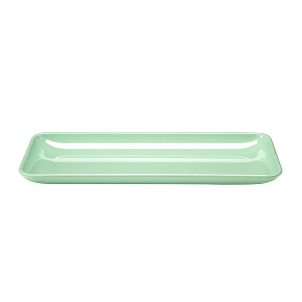 Zicco K-2028 Melamin Dikdörtgen Teşhir Tabağı, 21x51x4 cm, Yeşil
