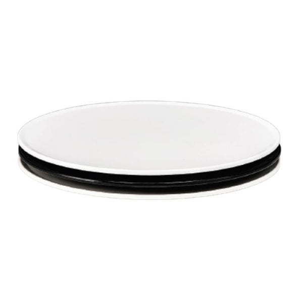 Zicco K-2046 Melamin Teşhir Tabağı, 32.5 cm, Siyah