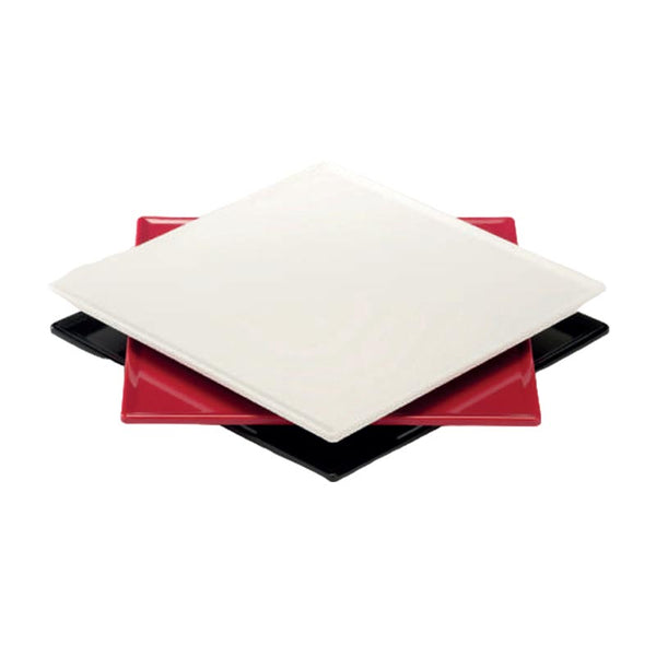 Zicco K-2060 Melamin Teşhir Tepsisi, 29x29 cm, Siyah