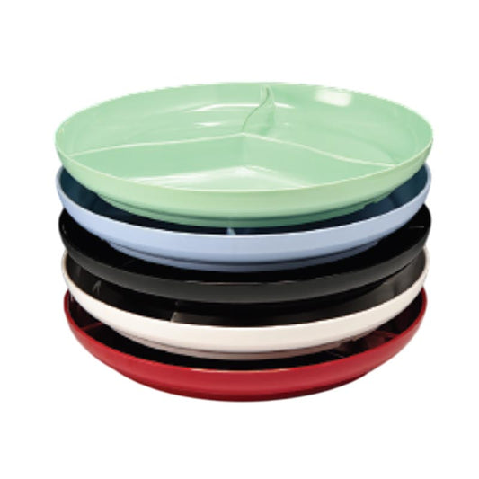 Zicco K-5347.B Yuvarlak Melamin Teşhir Tabağı, 39x5 cm, Yeşil