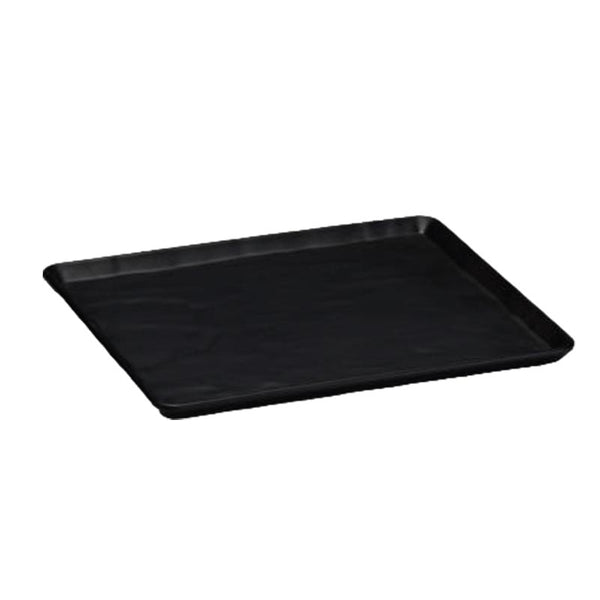 Zicco K-9350 Taş Model Melamin Teşhir Tabağı, 26x32 cm, Siyah