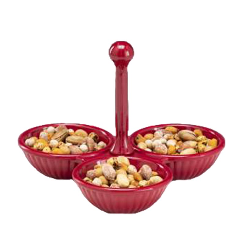 Zicco K-969 3'lü Melamin Çerezlik, Kırmızı